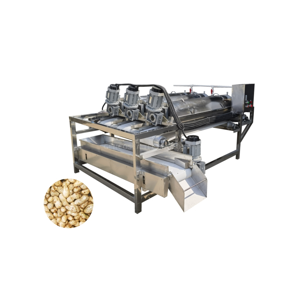 Continuous Unhulled Peanut Washing cleaning Machine 