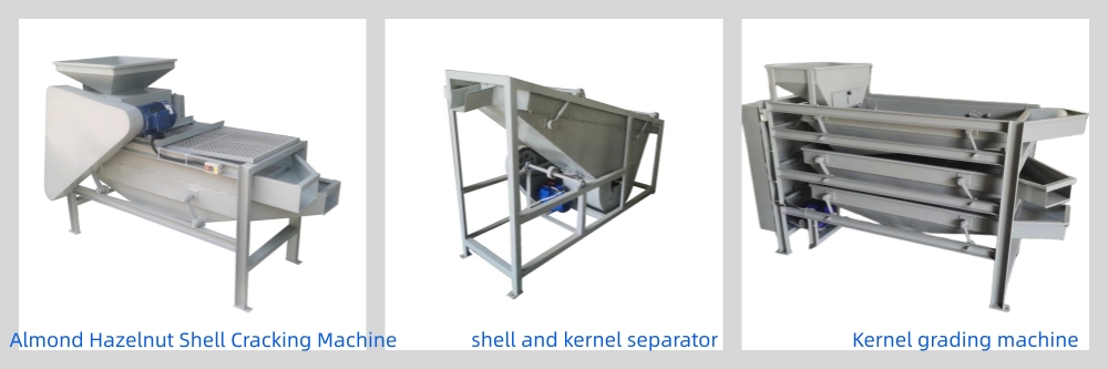 Almond shelling machine 