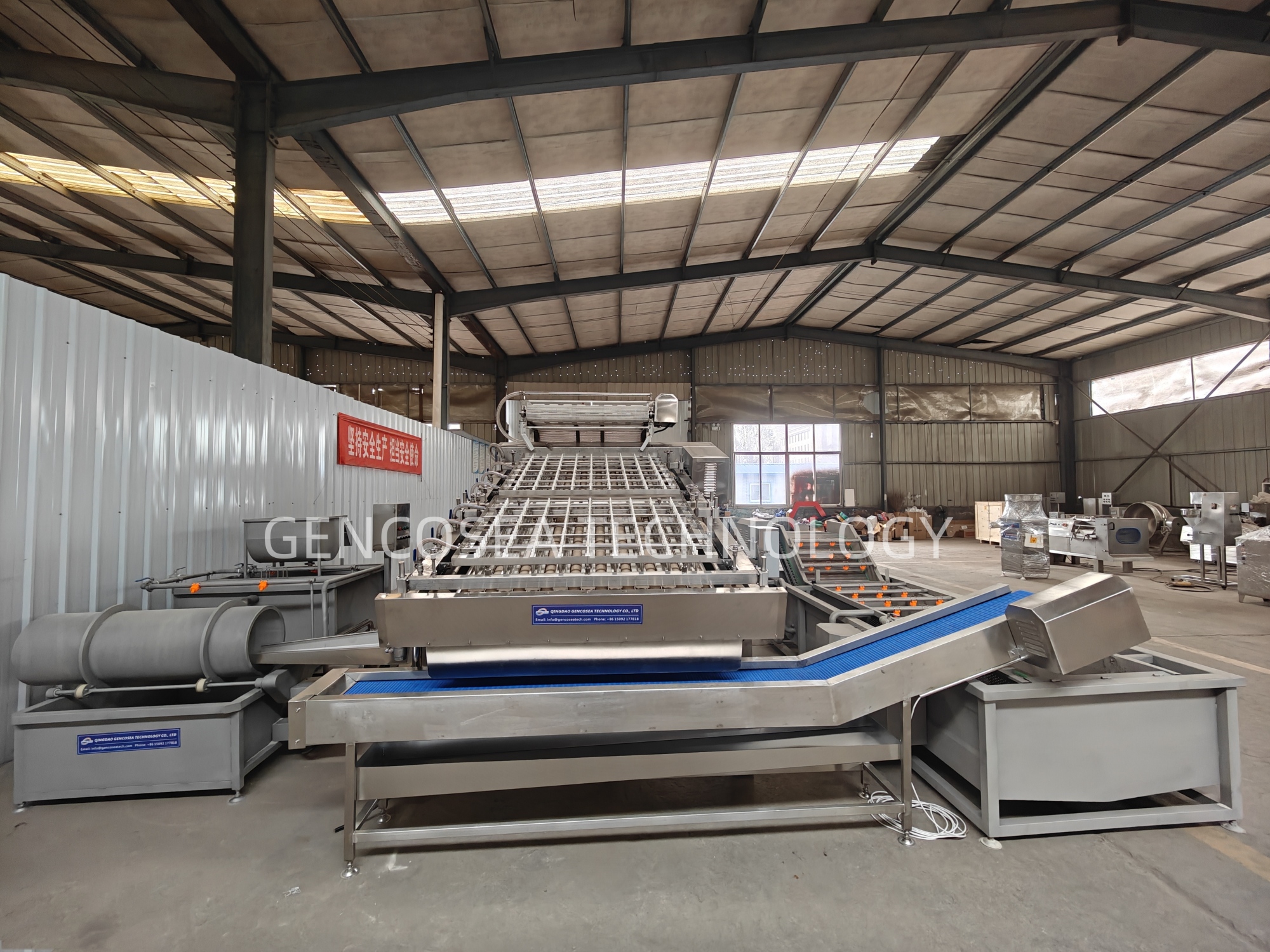 automatic shrimp peeling machine gencosea 