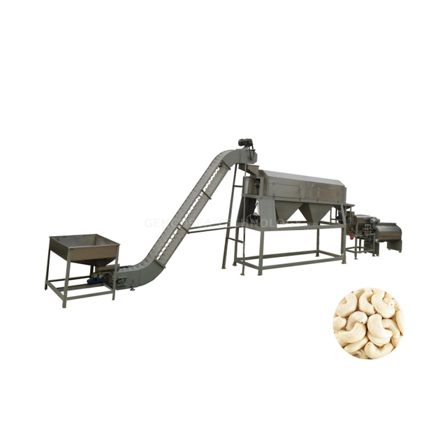 Continuous Cashew Nut Kernel Peeling Machine Line 