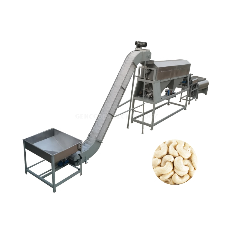 Continuous Cashew Nut Kernel Peeling Machine Line 