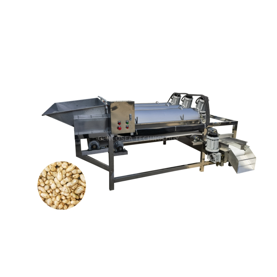 Continuous Unhulled Peanut Washing cleaning Machine 